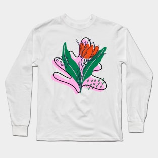 Tropical print Long Sleeve T-Shirt